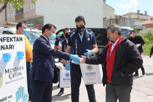 Maske ve El Dezenfektanı Dağıtımımız Sürüyor